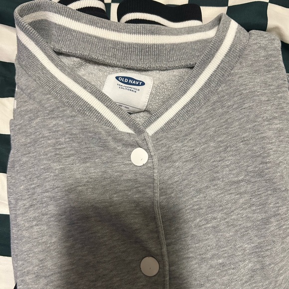 Old navy button up letterman jacket - Picture 2 of 3
